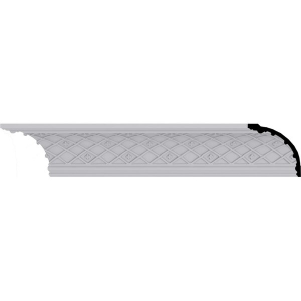 Ekena Millwork 4 5/8"H x 4 5/8"P x 6 1/2"F x 94 1/2"L Brightton Crown Moulding MLD05X05X06BR - main